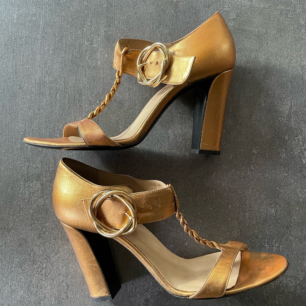 Balenciaga gold High heel Sandal in size 40 - Picture 2 of 10